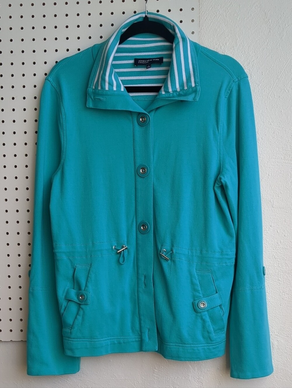 Jones New York Teal Cloth Jacket